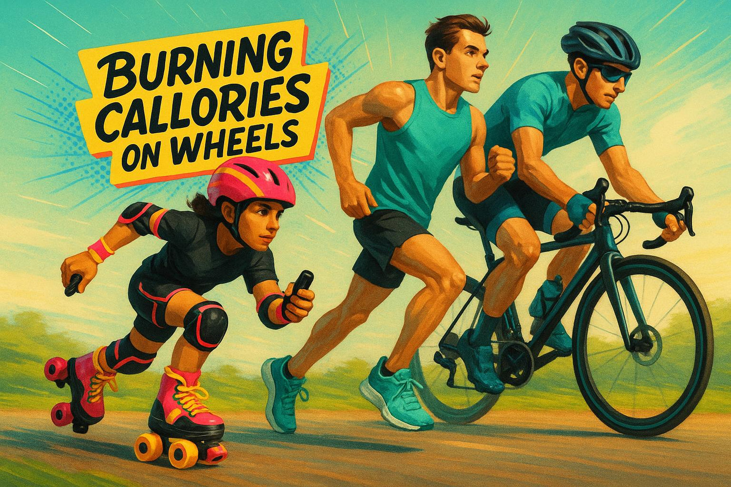 Burning Calories on Wheels: Roller Skating vs. Running vs. Cycling
