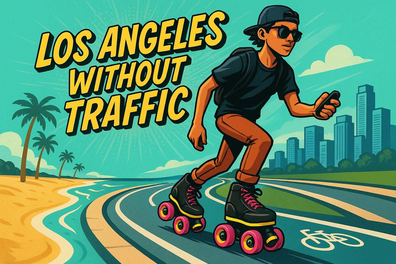 Los Angeles Without Traffic: Beach-to-Downtown in 20 Minutes Using Smart Micro-Mobility