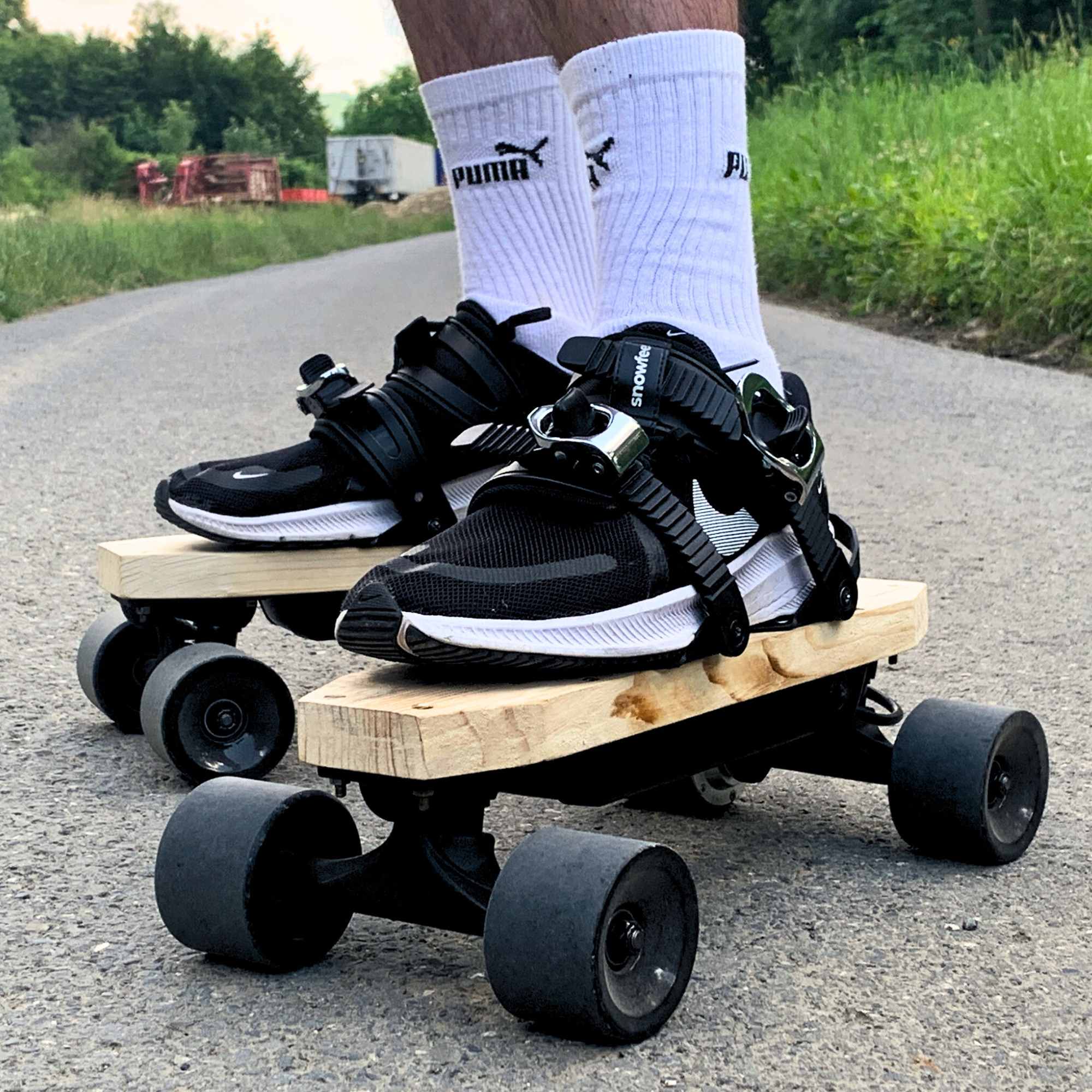 DIY Electric Skates from E-skateboard Kit | Electric Rollerblades